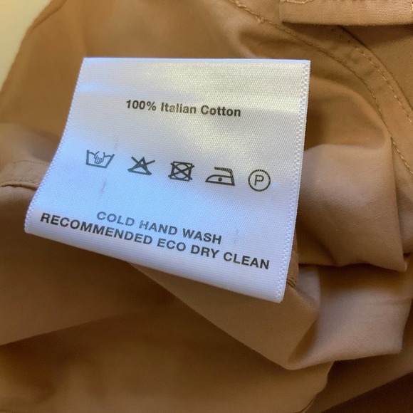 ESSE Studios Edition no. 4 Beige Tan Button Down Cotton Blouse sz 4 - Picture 5 of 8